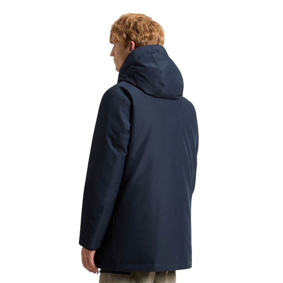 Parka impermeabile in tessuto a due strati riciclato Gore Tex da uomo Woolrich | CFWOOU09713989